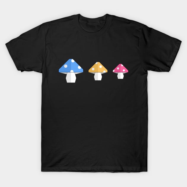 Origami Mushroom T-Shirt by bobyberto